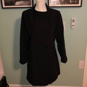 Banana Republic Collarless 3/4 Sleeve Trench